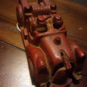 Antique cast iron fire  truck